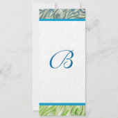 Peacock Feather Wirbel Einladung Hochzeit (Vorderseite)