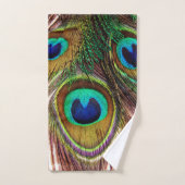 Peacock Feathers 4 Badezimmer Handtuchhandtuch Set (Handtuch)