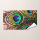 Peacock Feathers 4 Badezimmer Handtuchhandtuch Set (Handtuch)