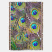 Peacock Feathers 5-wirbellose Decke (Vorderseite Vertikal)