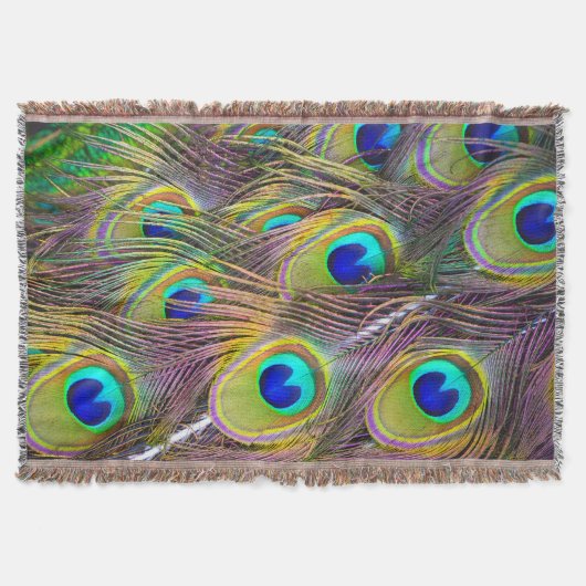 Peacock Feathers 5-wirbellose Decke (Vorderseite)