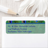 Peacock Feathers Address Labels (Insitu)