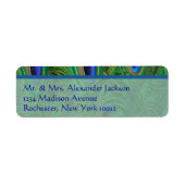Peacock Feathers Address Labels (Vorne)