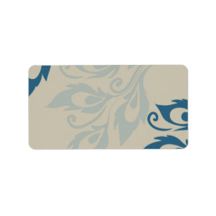 Peacock Feathers Adressaufkleber