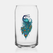 Peacock Feathers Aquamarin Peacocks Dosenglas (Rückseite)