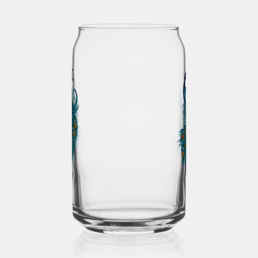 Peacock Feathers Aquamarin Peacocks Dosenglas (Rechts)