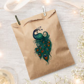 Peacock Feathers Aquamarin Peacocks Geschenktütchen (Ausgeschnitten)