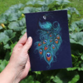 Peacock Feathers Aquamarin Peacocks Karte