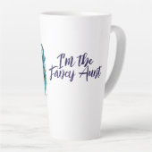 Peacock Feathers Aquamarin Peacocks Milchtasse (Rechte Ecke)