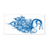 Peacock Feathers Aquamarin Peacocks Permastempel (Design)
