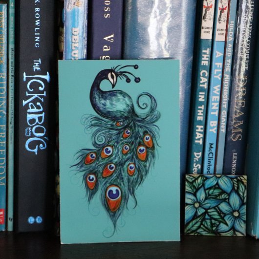 Peacock Feathers Aquamarin Peacocks Poster