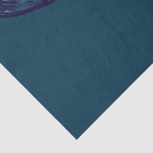 Peacock Feathers Aquamarin Peacocks Seidenpapier (Ausschnitt)