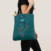 Peacock Feathers Aquamarin Peacocks Tasche (Von Nahem)