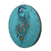 Peacock Feathers Art Dartscheibe (Vorderseite rechts)