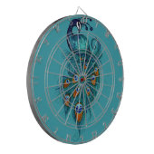 Peacock Feathers Art Dartscheibe (Vorderseite Links)