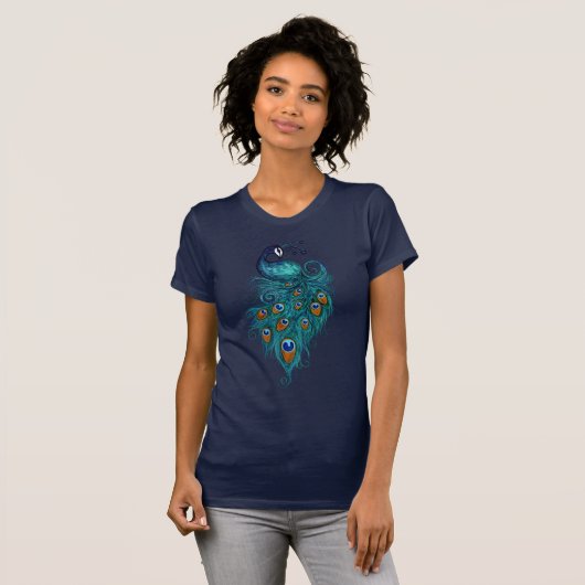 Peacock Feathers Art T-Shirt (Vorne ganz)
