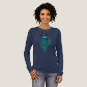 Peacock Feathers Art Tri-Blend Shirt (Volle Vorderseite)