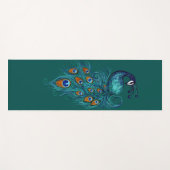 Peacock Feathers Art Yogamatte (Vorderseite (Horizontal))