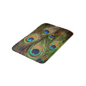 Peacock Feathers Bath Mat Badematte (Schrägansicht)