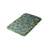 Peacock Feathers Bath Mat Badematte (Schrägansicht)