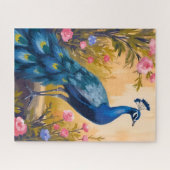 Peacock Feathers Beautiful Floral Animal Puzzle (Horizontal)