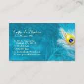 Peacock Feathers Beruflich Visitenkarte (Rückseite)