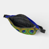 Peacock Feathers Blue Green Fanny Pack Bauchtasche (Offen)