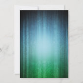 Peacock Feathers Bridal Dusche Einladung (Rückseite)