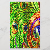Peacock Feathers Briefpapier (Vorderseite)