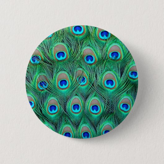 Peacock Feathers Button (Vorderseite)