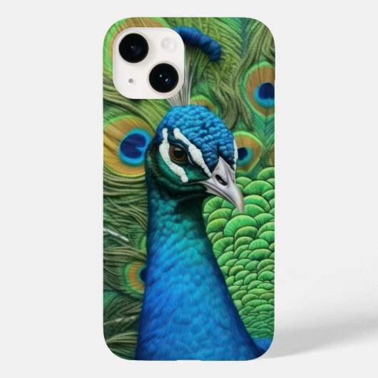 Peacock Feathers Case-Mate iPhone Hülle (Rückseite)