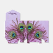 Peacock Feathers Dankeschön Gastgeschenk Box Geschenkschachtel (Ungefaltet)