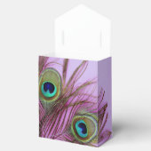 Peacock Feathers Dankeschön Gastgeschenk Box Geschenkschachtel (Geöffnet)