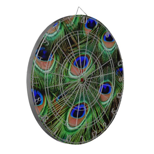 Peacock Feathers Dartscheibe (Vorderseite Links)