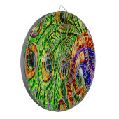 Peacock Feathers Dartscheibe (Vorderseite Links)