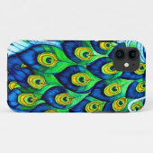 Peacock Feathers Design Case-Mate iPhone Hülle (Rückseite (Horizontal))