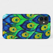 Peacock Feathers Design Case-Mate iPhone Hülle (Rückseite (Horizontal))