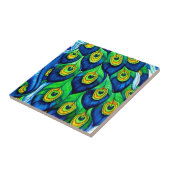 Peacock Feathers Design Fliese (Seite)