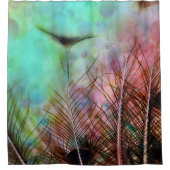 Peacock Feathers Duschvorhang (Vorderseite)