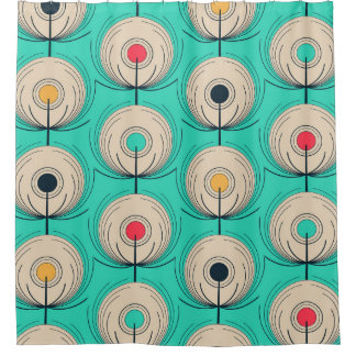 Peacock Feathers: Elfenbeinblaue Fantasie. Duschvorhang