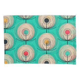 Peacock Feathers: Elfenbeinblaue Fantasie. Kissenbezug