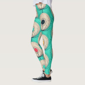 Peacock Feathers: Elfenbeinblaue Fantasie. Leggings (Links)