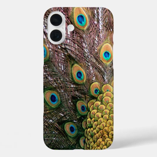 Peacock Feathers Emerald Green und Gold Case-Mate iPhone Hülle (Rückseite)