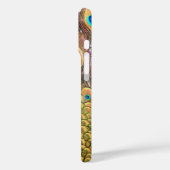 Peacock Feathers Emerald Green und Gold Case-Mate iPhone Hülle (Rückseite / Links)