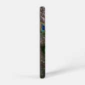 Peacock Feathers Emerald Green und Gold Samsung Galaxy Hülle (Rechte Seite)