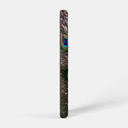 Peacock Feathers Emerald Green und Gold Samsung Galaxy Hülle (Rechte Seite)