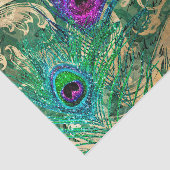 Peacock Feathers Ephemera Seidenpapier (Ausschnitt)