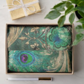 Peacock Feathers Ephemera Seidenpapier (Geschenk)