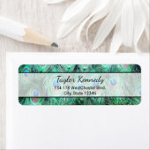 Peacock Feathers Exotic Wild Watercolor Muster (Insitu)