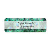 Peacock Feathers Exotic Wild Watercolor Muster (Vorne)